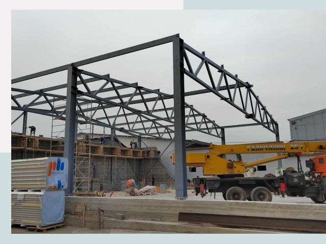 Строительство цехов в Лесосибирске