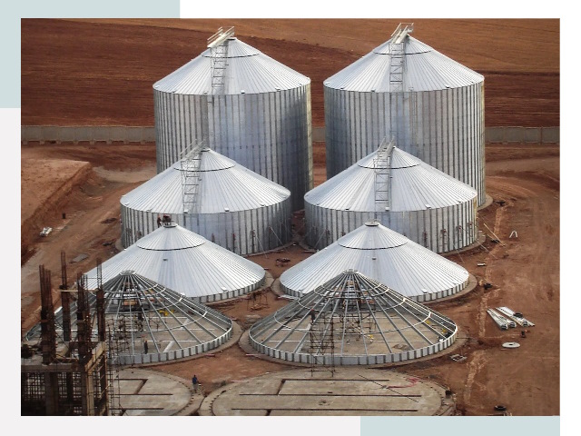 Строительство зерновых силосов в Лесосибирске