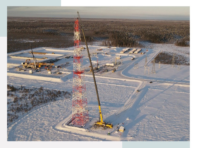 Мачты связи в Лесосибирске