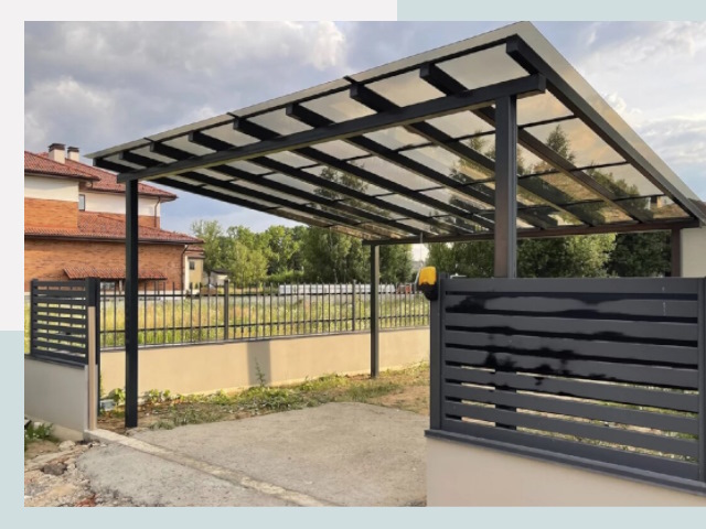 Металлические навесы в Лесосибирск от 625 руб. за м²