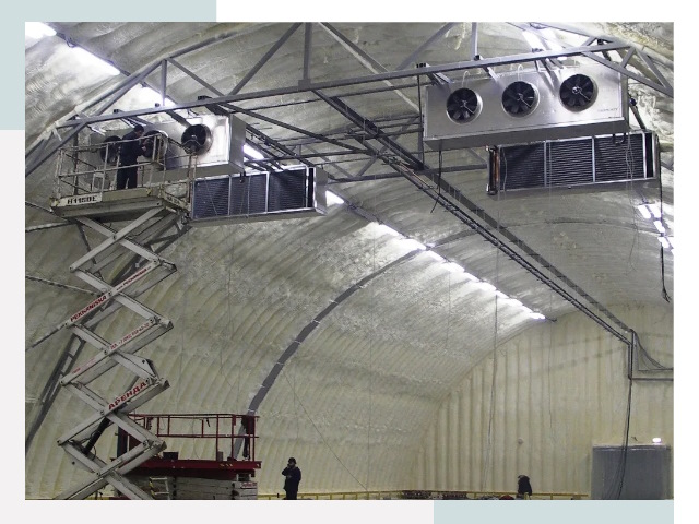 Оснащение ангаров в Лесосибирске