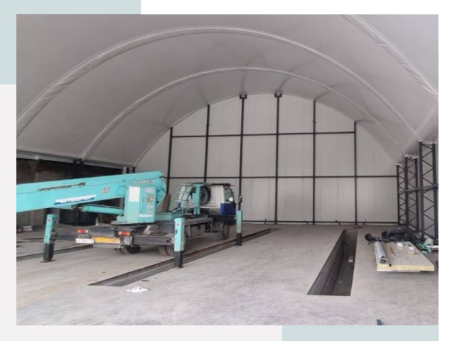 Внутреннее оснащение ангаров в Лесосибирске